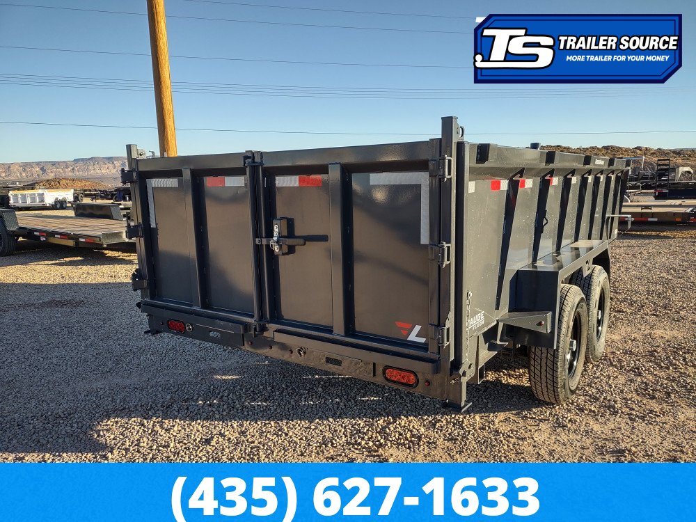 7x16 Lamar DT Dump Trailer - 36" Sides - 14K GVWR - Telescopic