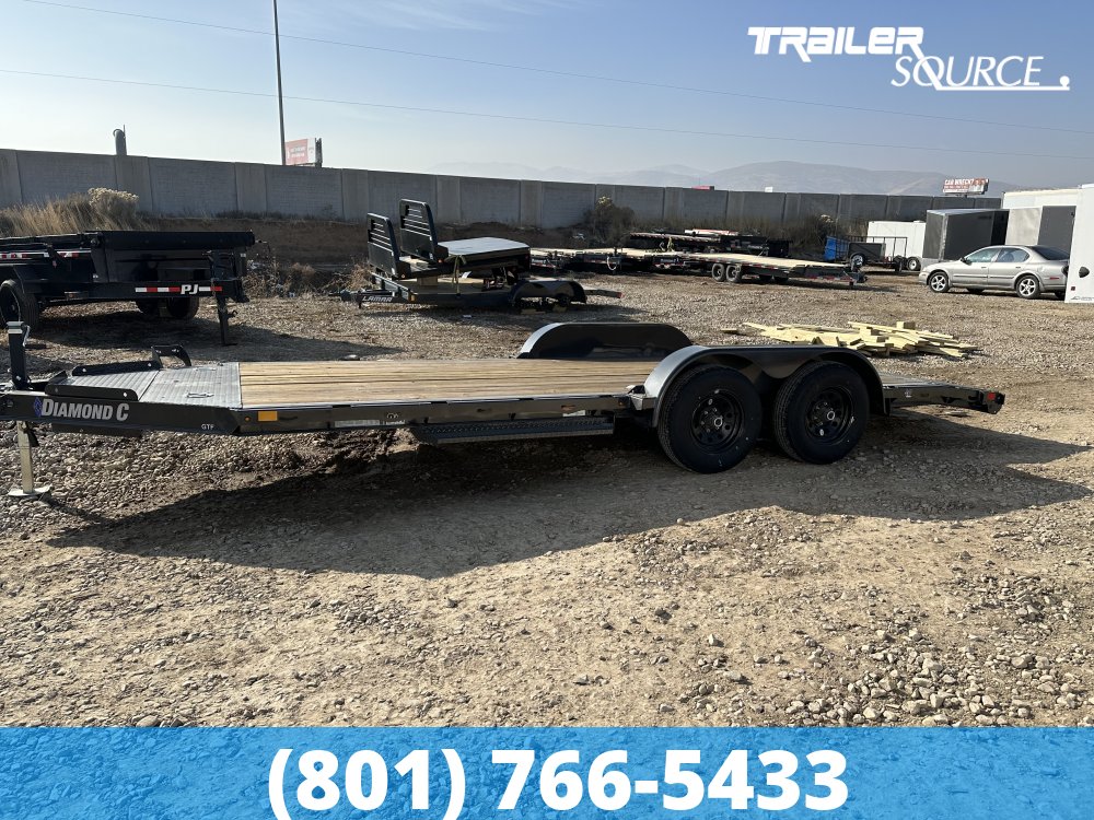 7x18 Diamond C Flatbed Car Hauler