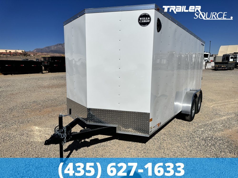 7x16 Wells Cargo FastTrac 6'6" Interior 7K Tandem Axle Enclosed Cargo