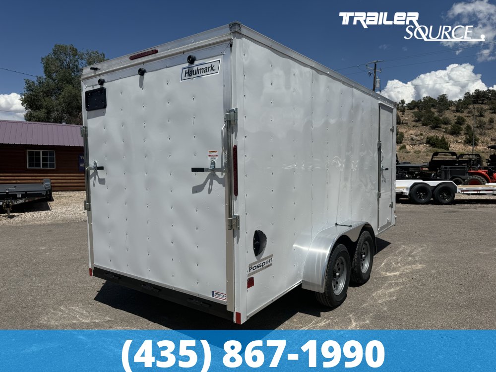7x16 Haulmark Passport 7'0" Interior 7K Tandem Axle Enclosed Cargo Trailer