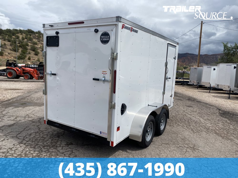 6x12 Wells Cargo FastTrac 6'6" Interior 7K Tandem Axle Enclosed Cargo