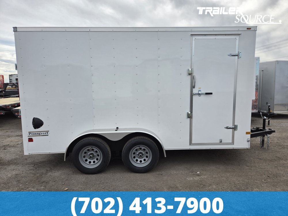 7x14 Haulmark Passport 7'0" Interior 7K Tandem Axle Enclosed Cargo Trailer