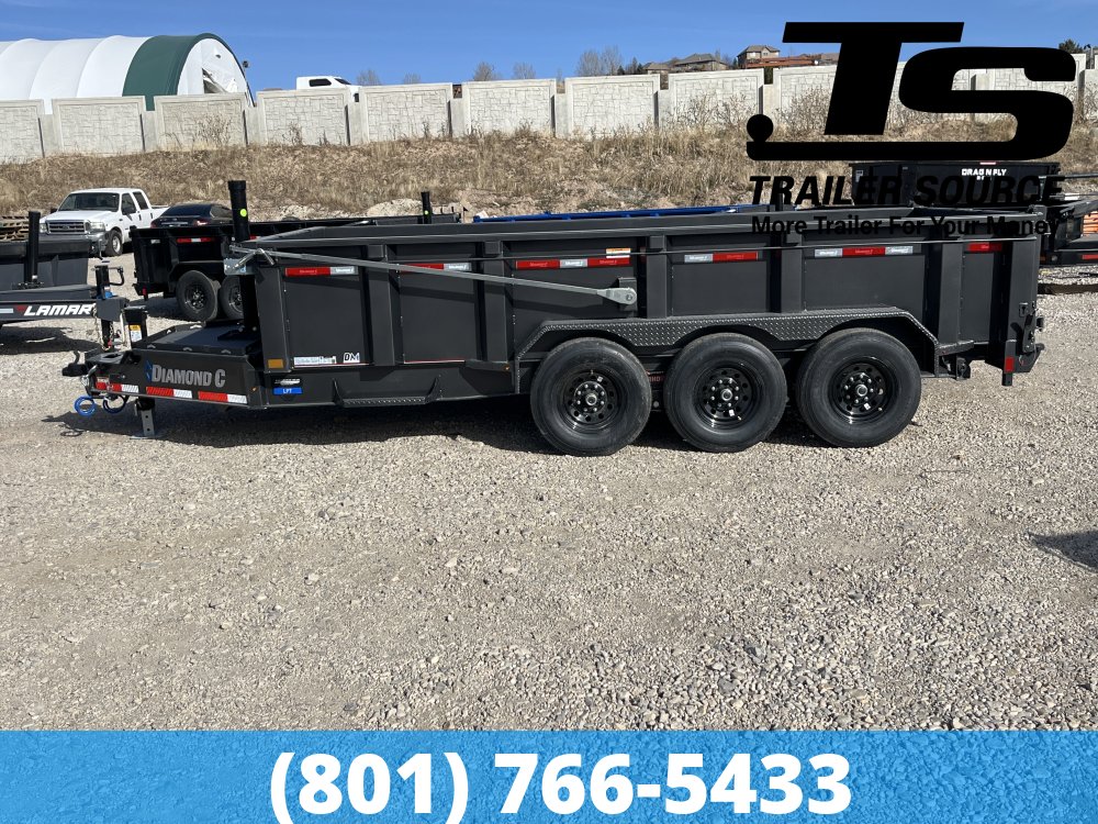 7x16 Diamond C LPT 307 Dump Trailer - 32" Sides - 24K GVWR