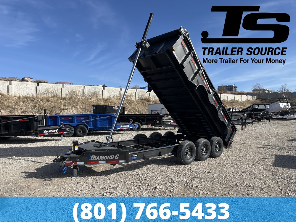7x16 Diamond C LPT 307 Dump Trailer - 32" Sides - 24K GVWR