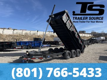 7x16 Diamond C LPT 307 Dump Trailer - 32" Sides - 24K GVWR