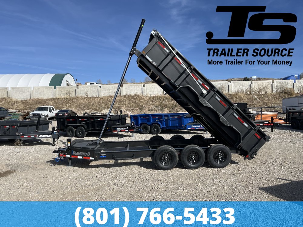 7x16 Diamond C LPT 307 Dump Trailer - 32" Sides - 24K GVWR