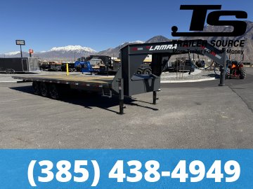 8.5x26 Lamar FA Gooseneck Deckover Tilt Trailer - 21K GVWR