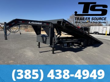 8.5x26 Lamar FA Gooseneck Deckover Tilt Trailer - 21K GVWR
