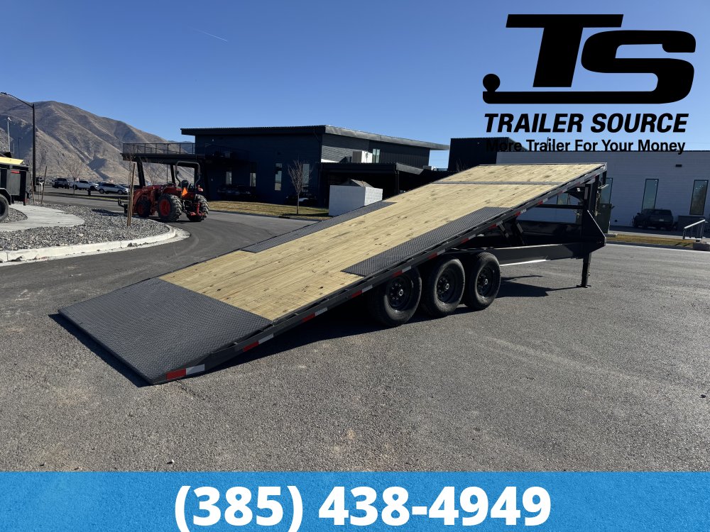 8.5x26 Lamar FA Gooseneck Deckover Tilt Trailer - 21K GVWR