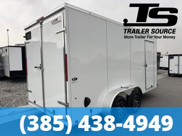 7x16 Look ST DLX Enclosed Cargo Trailer - 7'0" Interior - 7K GVWR - .080 PolyCor, Alloy Wheels, Barn Doors, Translucent Roof