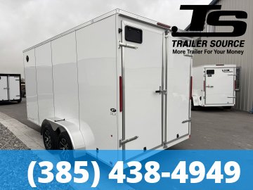 7x16 Look ST DLX Enclosed Cargo Trailer - 7'0" Interior - 7K GVWR - .080 PolyCor, Alloy Wheels, Barn Doors, Translucent Roof
