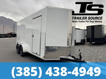 7x16 Look ST DLX Enclosed Cargo Trailer - 7'0" Interior - 7K GVWR - .080 PolyCor, Alloy Wheels, Barn Doors, Translucent Roof