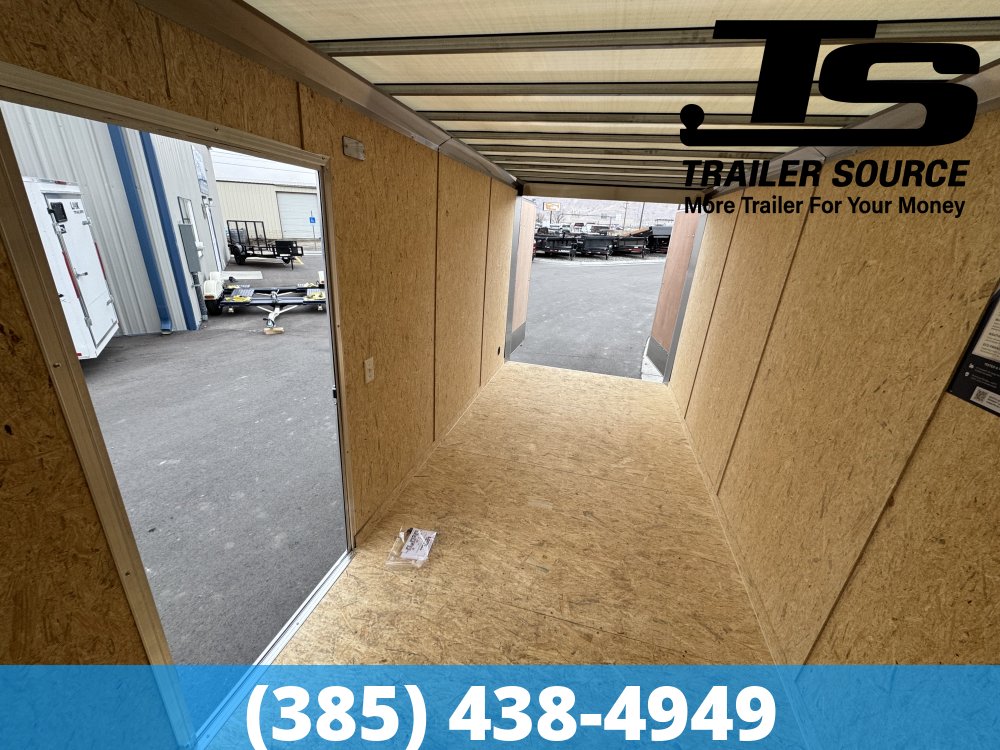 7x16 Look ST DLX Enclosed Cargo Trailer - 7'0" Interior - 7K GVWR - .080 PolyCor, Alloy Wheels, Barn Doors, Translucent Roof