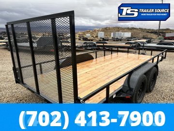 7x14 Built MAX Series Tandem Axle Utility Trailer - 7K GVWR - Ramp Gate