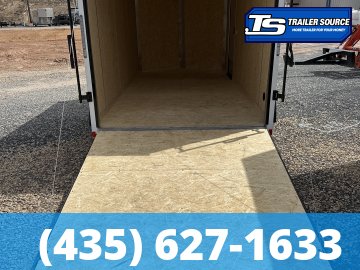 7x14 Look Vision Aluminum Enclosed Cargo Trailer - 7'6" Interior - 7K GVWR - Alloy Wheels, Black Out Package