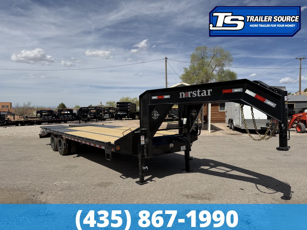 8.5x25 Norstar Iron Bull FXG Gooseneck Equipment Trailer - 22K GVWR - Max Ramps