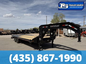 8.5x25 Norstar Iron Bull FXG Gooseneck Equipment Trailer - 22K GVWR - Max Ramps