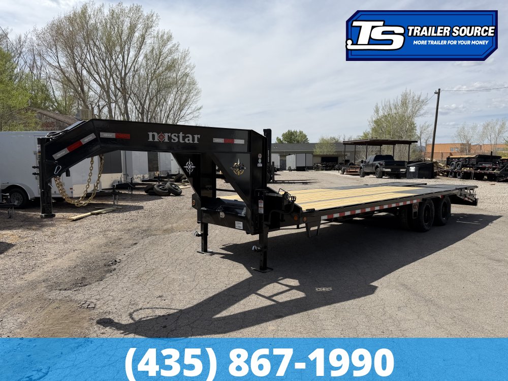 8.5x25 Norstar Iron Bull FXG Gooseneck Equipment Trailer - 22K GVWR - Max Ramps