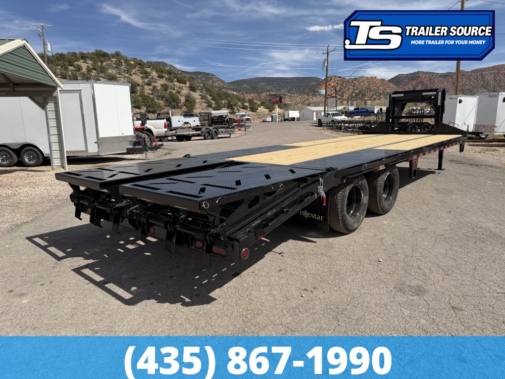 8.5x25 Norstar Iron Bull FXG Gooseneck Equipment Trailer - 22K GVWR - Max Ramps