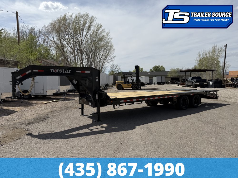 8.5x25 Norstar Iron Bull FXG Gooseneck Equipment Trailer - 22K GVWR - Max Ramps
