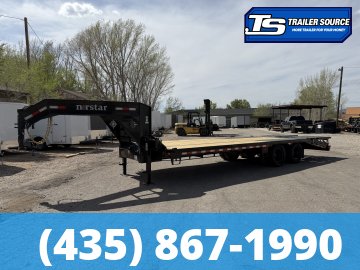 8.5x25 Norstar Iron Bull FXG Gooseneck Equipment Trailer - 22K GVWR - Max Ramps