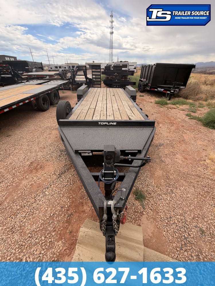 7x22 H&H FLATBED Equipment Trailer - 17.5K GVWR -