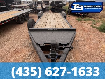 7x22 H&H FLATBED Equipment Trailer - 17.5K GVWR -