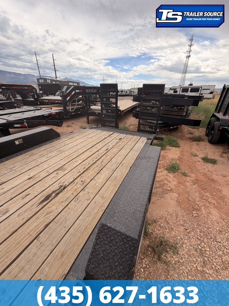 7x22 H&H FLATBED Equipment Trailer - 17.5K GVWR -