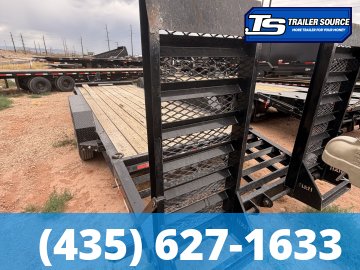 7x22 H&H FLATBED Equipment Trailer - 17.5K GVWR -