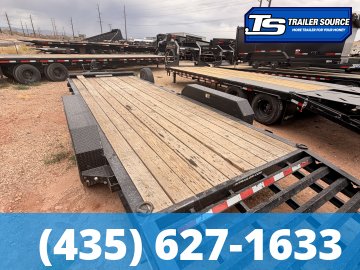 7x22 H&H FLATBED Equipment Trailer - 17.5K GVWR -