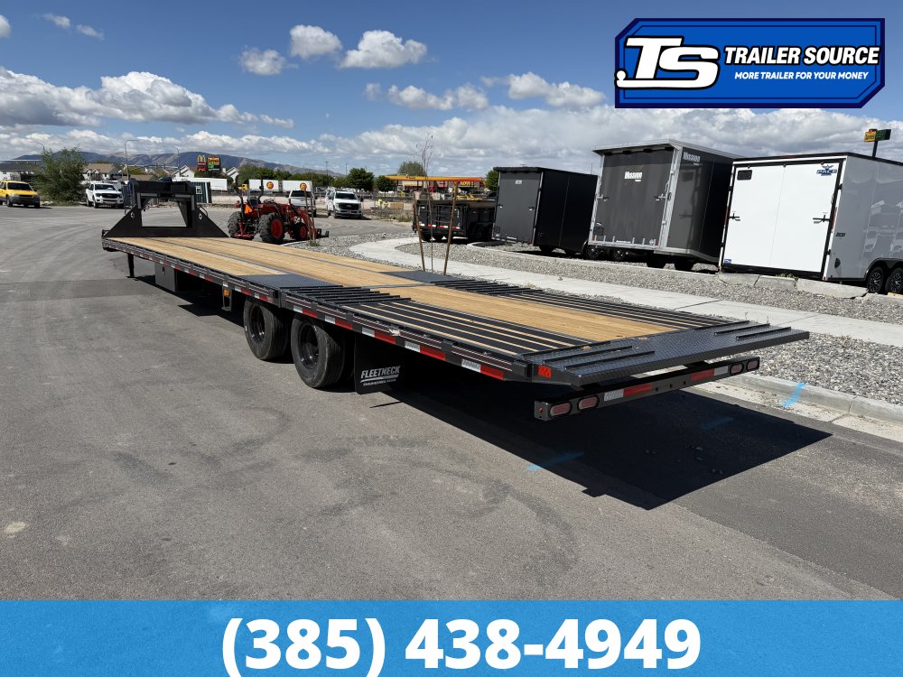 8.5x40 Diamond C FMAX-HDT 210 Gooseneck Hydraulic Dovetail Equipment Trailer - 25K GVWR -