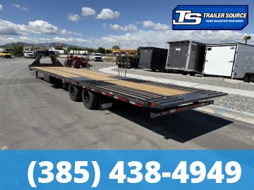 8.5x40 Diamond C FMAX-HDT 210 Gooseneck Hydraulic Dovetail Equipment Trailer - 25K GVWR -