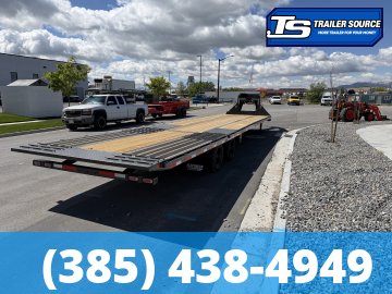 8.5x40 Diamond C FMAX-HDT 210 Gooseneck Hydraulic Dovetail Equipment Trailer - 25K GVWR -