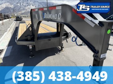 8.5x40 Diamond C FMAX-HDT 210 Gooseneck Hydraulic Dovetail Equipment Trailer - 25K GVWR -