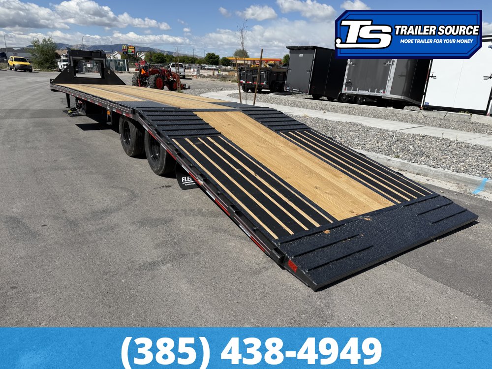8.5x40 Diamond C FMAX-HDT 210 Gooseneck Hydraulic Dovetail Equipment Trailer - 25K GVWR -
