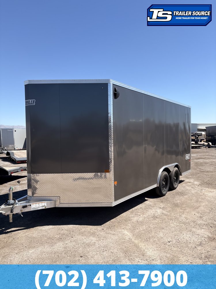8.5x16 Alcom EZ Hauler XLT Aluminum Enclosed Cargo Trailer - 7'0" Interior - 7K GVWR - Screwless Exterior