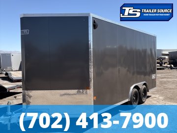 8.5x16 Alcom EZ Hauler XLT Auto Aluminum Enclosed Cargo Trailer - 7'0" Interior - 7K GVWR - Screwless Exterior