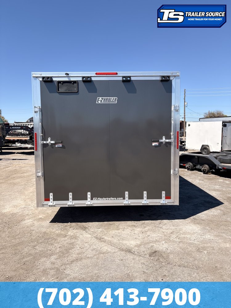 8.5x16 Alcom EZ Hauler XLT Auto Aluminum Enclosed Cargo Trailer - 7'0" Interior - 7K GVWR - Screwless Exterior