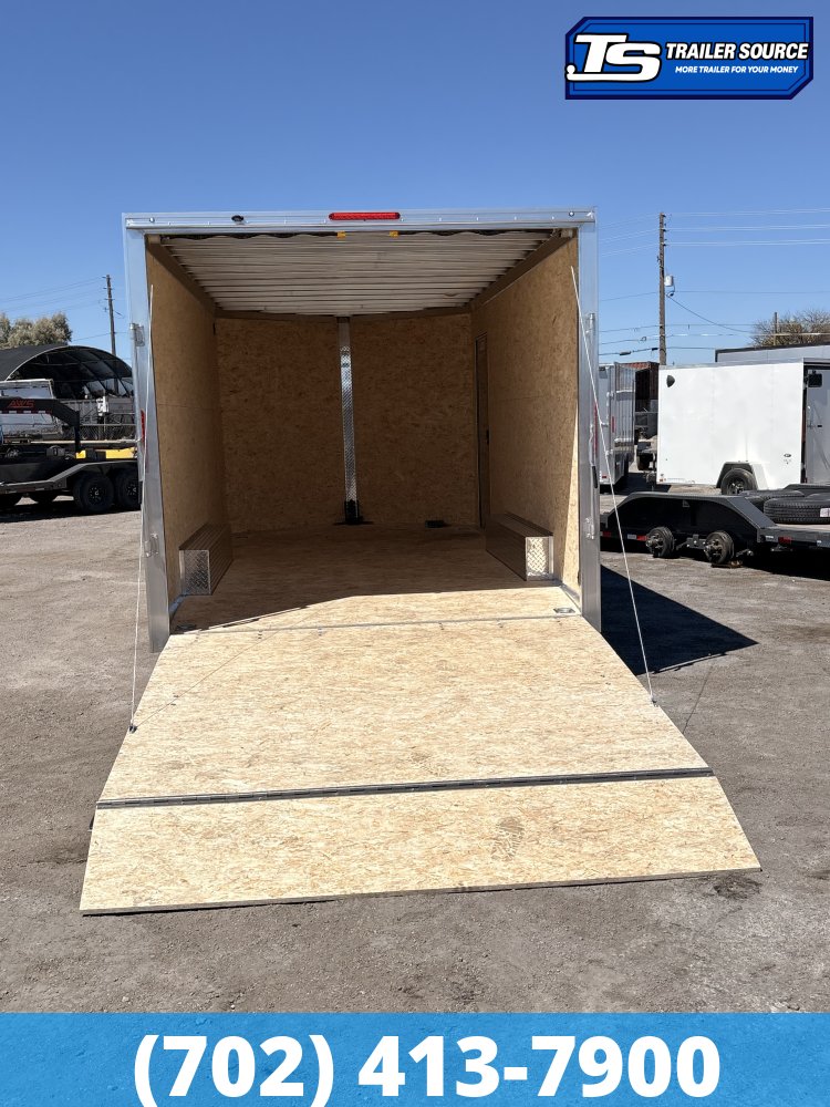 8.5x16 Alcom EZ Hauler XLT Auto Aluminum Enclosed Cargo Trailer - 7'0" Interior - 7K GVWR - Screwless Exterior