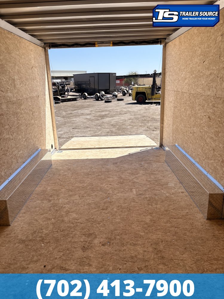 8.5x16 Alcom EZ Hauler XLT Auto Aluminum Enclosed Cargo Trailer - 7'0" Interior - 7K GVWR - Screwless Exterior