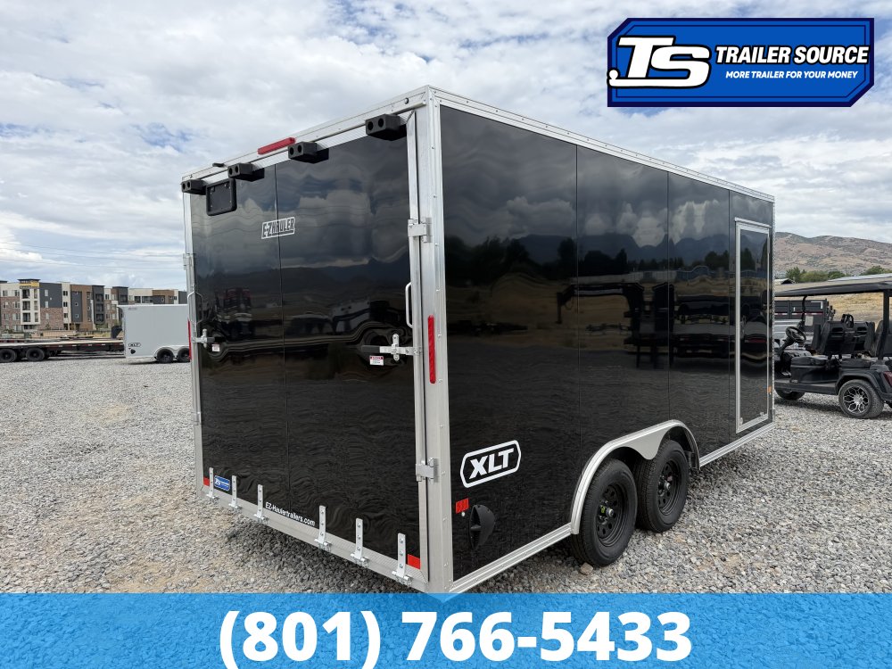 8.5x16 Alcom Aluminum EZ Hauler XLT Auto Trailer - 7'0" Interior - 7K GVWR - Dovetail