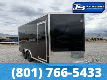 8.5x16 Alcom Aluminum EZ Hauler XLT Auto Trailer - 7'0" Interior - 7K GVWR - Dovetail