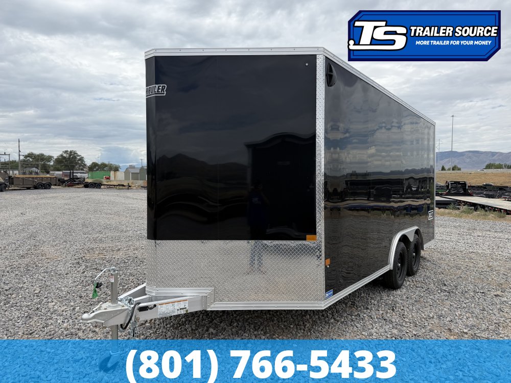 8.5x16 Alcom Aluminum EZ Hauler XLT Auto Trailer - 7'0" Interior - 7K GVWR - Dovetail