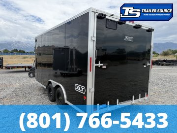 8.5x16 Alcom Aluminum EZ Hauler XLT Auto Trailer - 7'0" Interior - 7K GVWR - Dovetail