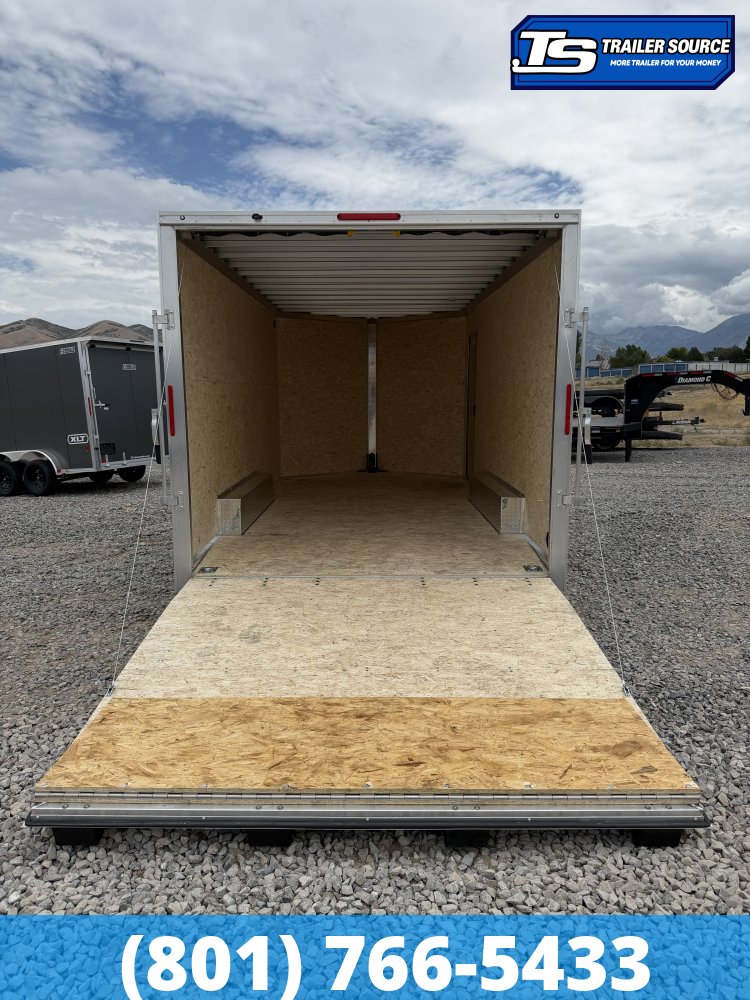 8.5x16 Alcom Aluminum EZ Hauler XLT Auto Trailer - 7'0" Interior - 7K GVWR - Dovetail
