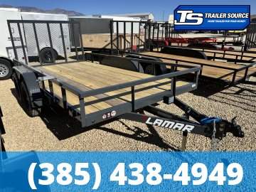 7x14 Lamar UC Tandem Axle Utility Trailer - 7K GVWR - Ramp Gate