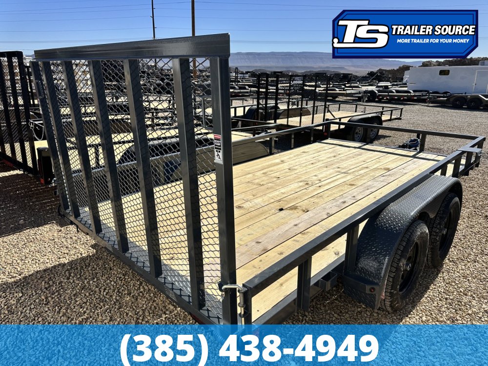 7x14 Lamar UC Tandem Axle Utility Trailer - 7K GVWR - Ramp Gate