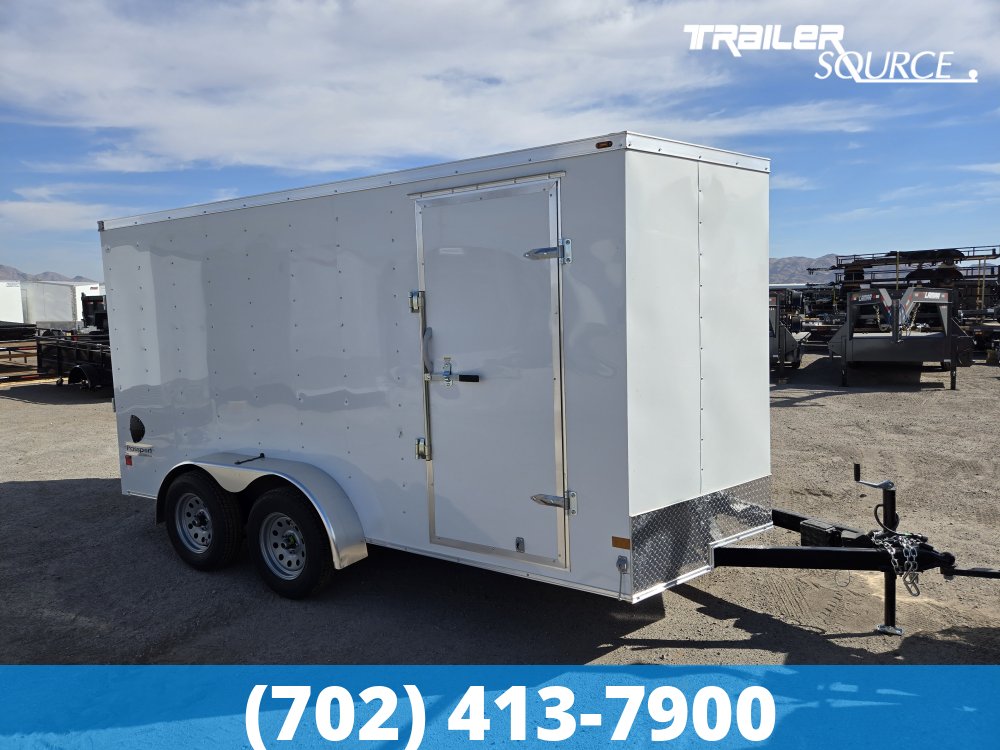 7x14 Haulmark Passport 6'6" Interior 7K Tandem Axle Enclosed Cargo Trailer