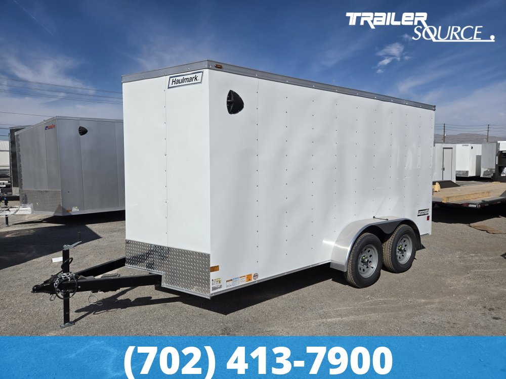 7x14 Haulmark Passport 6'6" Interior 7K Tandem Axle Enclosed Cargo Trailer