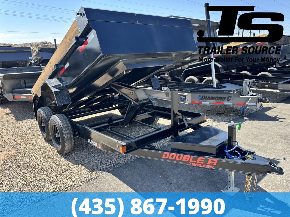 6x12 Double A Excel Series ELP Dump Trailer - 20" Sides - 11.5K GVWR